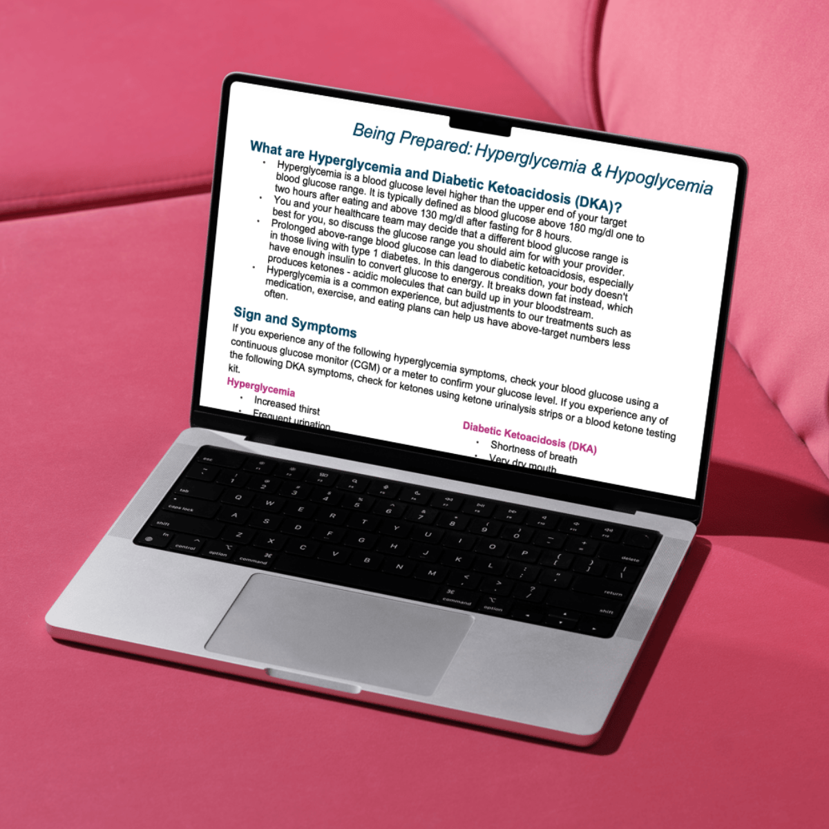 Being Prepared: Hyperglycemia & Hypoglycemia