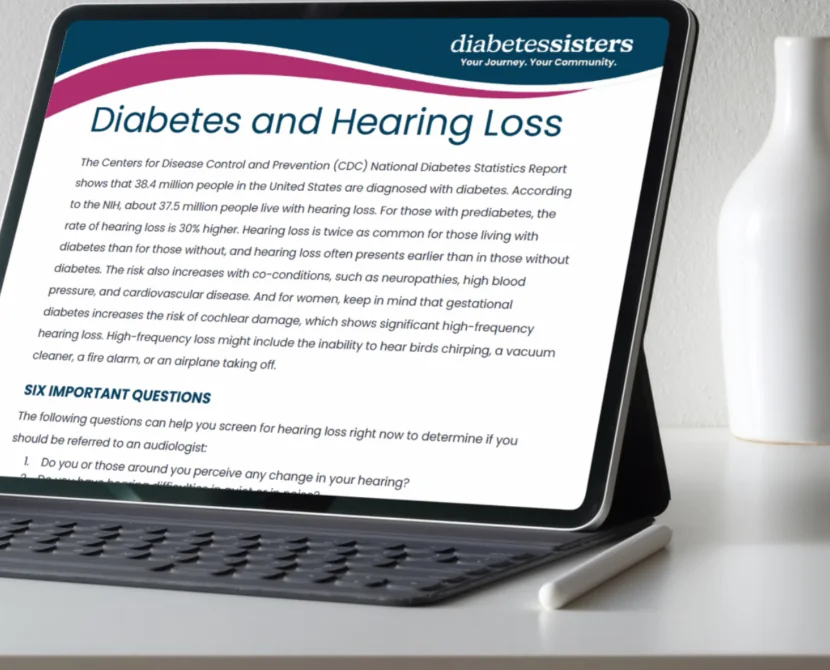 Diabetes and Hearing Loss Tip Sheet