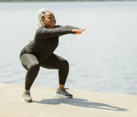 woman exercising