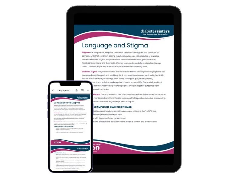 Diabetes Language and Stigma Resource Download