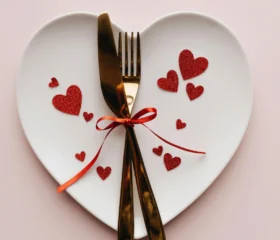 valentine's dinner plate